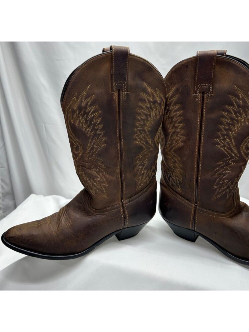 Cowboy Boots By ACME Women's 9 Brown Leather - Picture 13 of 16